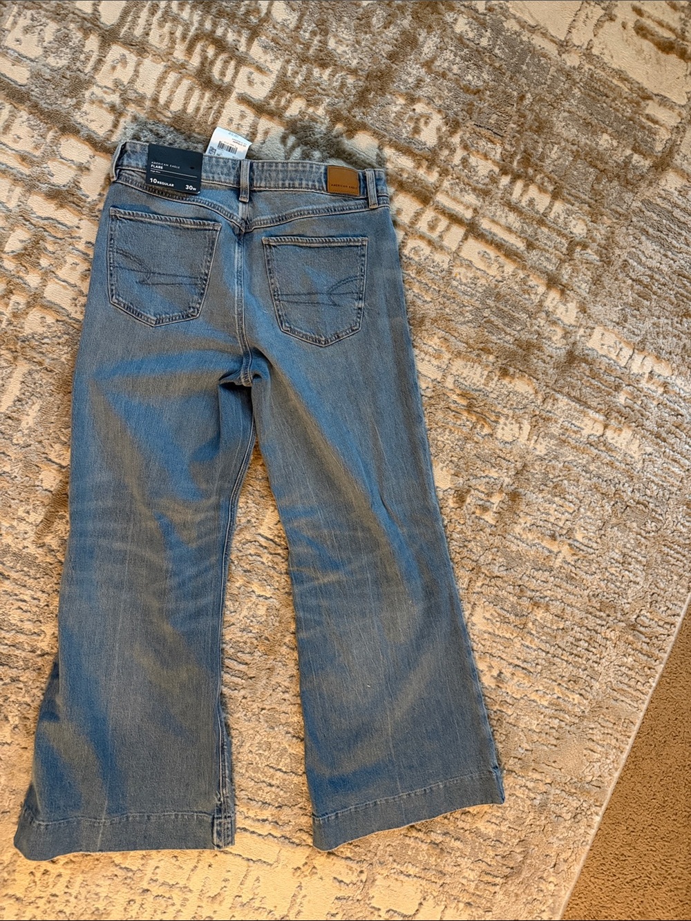 American Eagle Outfitters Light Blue Flare Jeans - Picture 3 of 4